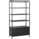 Norwood Grey / Black Bookcase